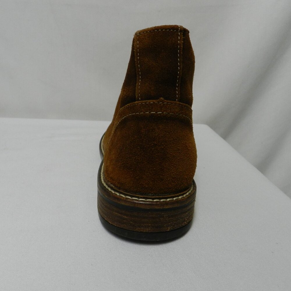 NAOT Pilot Suede ankle lace up Boots Shearling lined Men brown Size Sz 43 10.5 - Picture 3 of 12